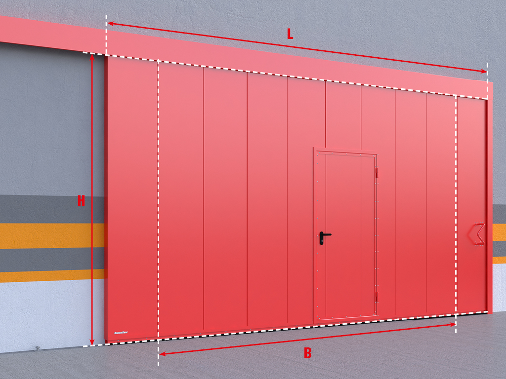 Bir eshikli o‘zgartirilgan eshiklar. Buyurtmachi tomonidan berilgan texnik vazifaga muvofiq qo‘shimcha jihozlar: integratsiyalangan kalitka, «antipanika» tizimi, eshik va kalitka varaqalarining avtomatik yopilishi tizimi bilan turli xil konstruktsiyalar ishlab chiqariladi. Kalitkaning o‘lchami 900 × 2 050 mm. Shuningdek, o'zining konstruktiv byurosi yordamida standart bo'lmagan yechimlar ishlab chiqilishi mumkin.